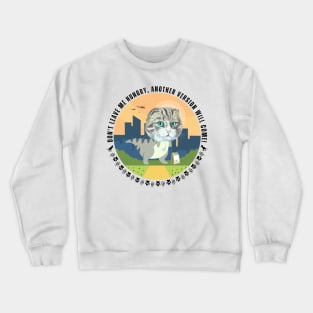 Funny cat dinosaur Crewneck Sweatshirt